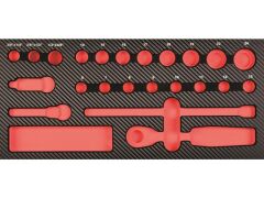 ProForm Einlage leer für 3/8" WerkzeugSatz 23-tlg.