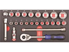 ProForm Einlage mit 1/2" Werkzeug-Satz - 24tlg