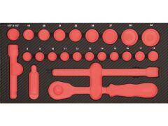 ProForm Einlage leer für 1/2" Steckschlüssel Satz 24-tlg.