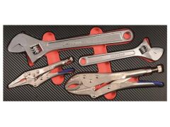ProForm Einlage mit 4 Gripzangen- und Rollgabelschlüssel