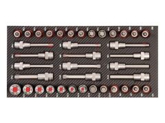ProForm Einlage mit 1/2" KFZ Spezial Werkzeug Satz - 38tlg