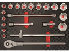 ProForm Einlage mit 21 tlg. 3/4 Zoll Stecknüsse