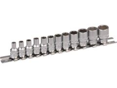 1/4" Xi-on Stecknuss Schiene 12tlg