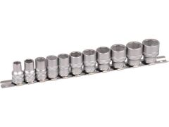 3/8" Xi-on Stecknuss Schiene 11tlg - 8 bis 19