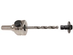 Adapter Schnellwechsel 6-kant SW 11 mit 2 Verbindungsstücken und HSS 105 mm Zentrierbohrer für Bi-Metall Lochsägen