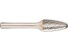 Hartmetallfräser, Form F Rundbogen d1 9.6 mm, Schaftd. 6.0 mm HD-Verzahnung