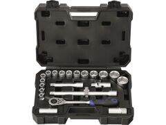 1/2" Proficraft Steckschlüssel Satz 21tlg mit 48-Zahn-Knarre