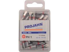 1/4" markierter Bit L25 mm Phillips Nr 1 - 50er Pack