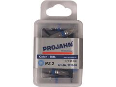 10er Pack 1/4" markierter Bit Länge 25 mm Pozidriv Nr 1