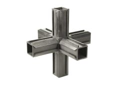 XD Rohrverbinder für 20 x 20 x 1,5mm Vierkantrohr - Kreuzstück + 2 x Abgang