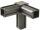 XD Rohrverbinder für 30 x 30 x 2,0mm Vierkantrohr - 90° + 1 x Abgang