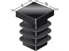 4 Stück Verschlussstopfen / Lamellenstopfen für Vierkantrohre - 15x15mm