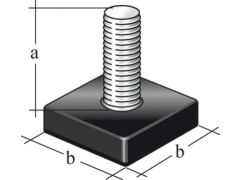 4 Stück Stellschraube für Gewindestopfen - 25 x 25