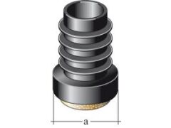 4 Stück Möbelgleiter / Filzeinlage für Rundrohre d= 20mm