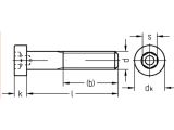 Schn&auml;ppchenartikel - 500 x Zylinderschrauben mit ISK und Schl&uuml;sself&uuml;hrung niedriger Kopf 8.8  verzinkt - 5 x 8 (DIN6912)