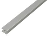 H-Profil - Selbstklemmend Alu Silber eloxiert - 2000mm - 8,9 x 20 - St&auml;rke 1,5mm