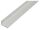 Winkelprofil ungleichschenklig Alu Silber eloxiert - 14,5x11,5x1,5mm - 2000mm
