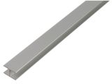 H-Profil - Selbstklemmend Alu Silber eloxiert - 1000mm - 12,9 x 22 - St&auml;rke 1,5mm