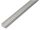 U-Profil - Selbstklemmend Alu Silber eloxiert - 2000mm - 22,5 x 22 - Stärke 1,8mm / Innenmaß 18,9 mm
