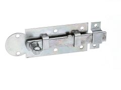 Fensterriegel mit Knopfgriff, galvanisch verzinkt, dickschichtpassiviert, gerade - 80x30mm