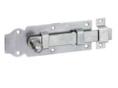 Türriegel, Knopfgriff, galvanisch verzinkt, dickschichtpassiviert, gerade - 140x52