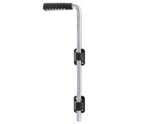 Bodenschieber, galvanisch verzinkt, dickschichtpassiviertt, Griff schwarz 400/40/16