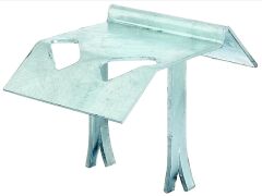 Auflaufstütze mit.angeschweißter Mauerkralle, Feuerverzinkt