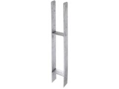 H-Pfostenträger, Feuerverzinkt, 111 /  800 / 6mm Materialstärke