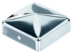 Pfostenkappe/Holz, flach,Edelstahl 70x70