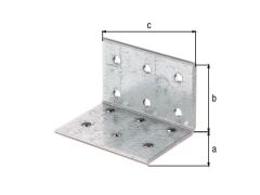 Lochplattenwinkel - verzinkt -  40 x 40 x 60