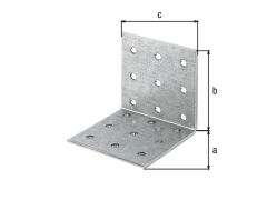Lochplattenwinkel - verzinkt -  60 x 60 x 60