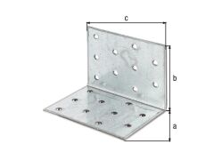 Lochplattenwinkel - verzinkt -  60 x 60 x 80