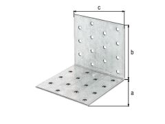 Lochplattenwinkel - verzinkt -  80 x 80 x 80