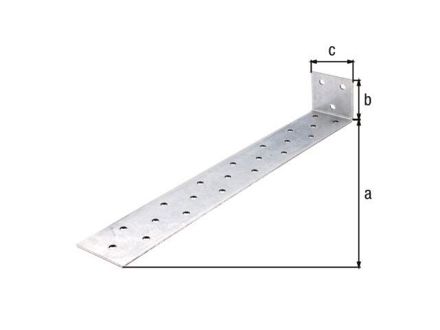 GeZu Flachstahl-Betonanker 200x40mm - 10er Set Verzinkt Für Holz-Beton-Verbindungen
