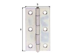 Scharnier, hell verzinkt - 60 x 34 x 1mm
