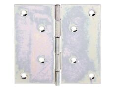 Quadratisches Scharnier, sendzimirverzinkt -100 x 100 x 1,2mm