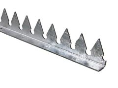 Zackenleiste abgewinkelt - feuerverzinkt - zum Aufschrauben  -  2000 x 41