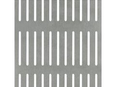 Lochblech, geschlitzt ALU Silber eloxiert - 200 x 1000 x 0,8mm