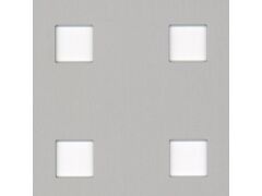 Lochblech Quadrate 10x10/30 ALU Silber eloxiert - 600 x 1000 x 0,8mm