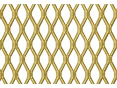 Streckmetallblech ALU Gold eloxiert - 300 x 1000 x 1,6mm