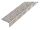 Winkelprofil ungleichschenklig Alu Natur - 43,5 x 23,5 x 1,5mm - 1000mm - Geriffelt