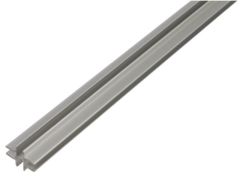 Kreuzprofil - Selbstklemmend Alu Silber eloxiert - 1000mm - 27 x 19,5 x 5,9 - Stärke 1,5mm