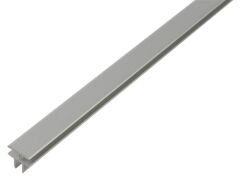 T-Profil - Selbstklemmend Alu Silber eloxiert - 1000mm - 19,9 x 19,5 x 7,9 - Stärke 1,5mm