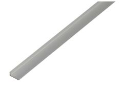 Kantenschutzprofil Alu Silber eloxiert - 2000mm - 19 x 8 x 1,6mm