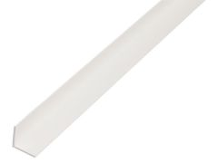 Winkelprofil gleichschenklig Kunststoff Weiß - 2600mm - 15 x 15 x 1,2mm