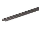 Treppenkanten-Schutzprofil Alu edelstahlfarbig eloxiert - versenkte Schraubl&ouml;cher - 1000 x 24,5 x 10 mm / St&auml;rke - 1,5 mm