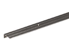 Treppenkanten-Schutzprofil Alu edelstahlfarbig eloxiert - versenkte Schraublöcher - 1000 x 24,5 x 20 mm / Stärke - 1,5 mm