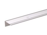 Treppenkanten-Schutzprofil Alu Silber eloxiert - versenkte Schraubl&ouml;cher - 1000 x 43 x 23 mm / St&auml;rke 1,8 mm