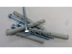 25 x Rahmendübel 10x100 mit Sechskantschraube