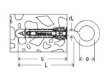 Schnäppchenartikel - 17 x fischer Ösenschraube GS geschweißt 8 x 50 (Anbruchpackung, Inhalt: 17 Stück)